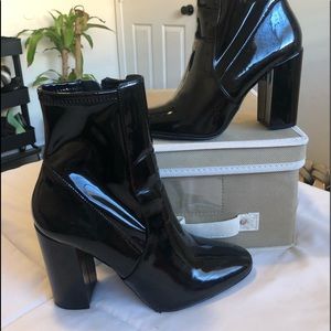 Aldo Patent Black Boots